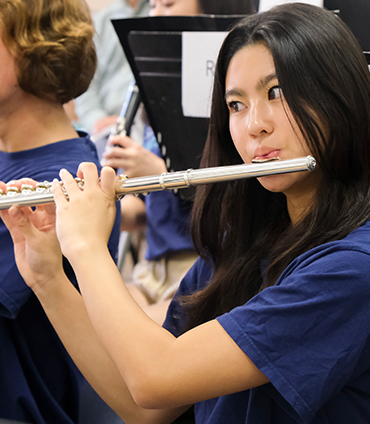 Sustaining Campaign SDYS. San Diego Youth Symphony flutist rehearsing at the Casa del Prado, San Diego, CA. Sustaining Campaign SDYS. San Diego Youth Symphony flutist rehearsing at the Casa del Prado, San Diego, CA.